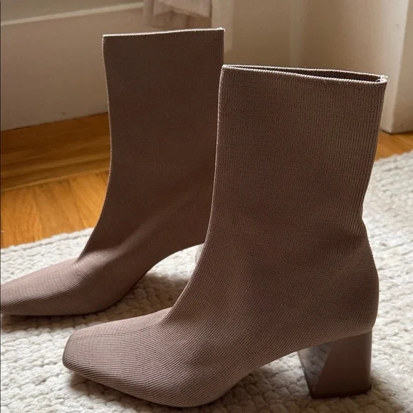 Zara Brown Heeled Ankle Boots - Picture 4 of 4